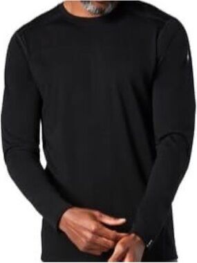 Smartwool Men's Black Long-Sleeve Crewneck Base Layer